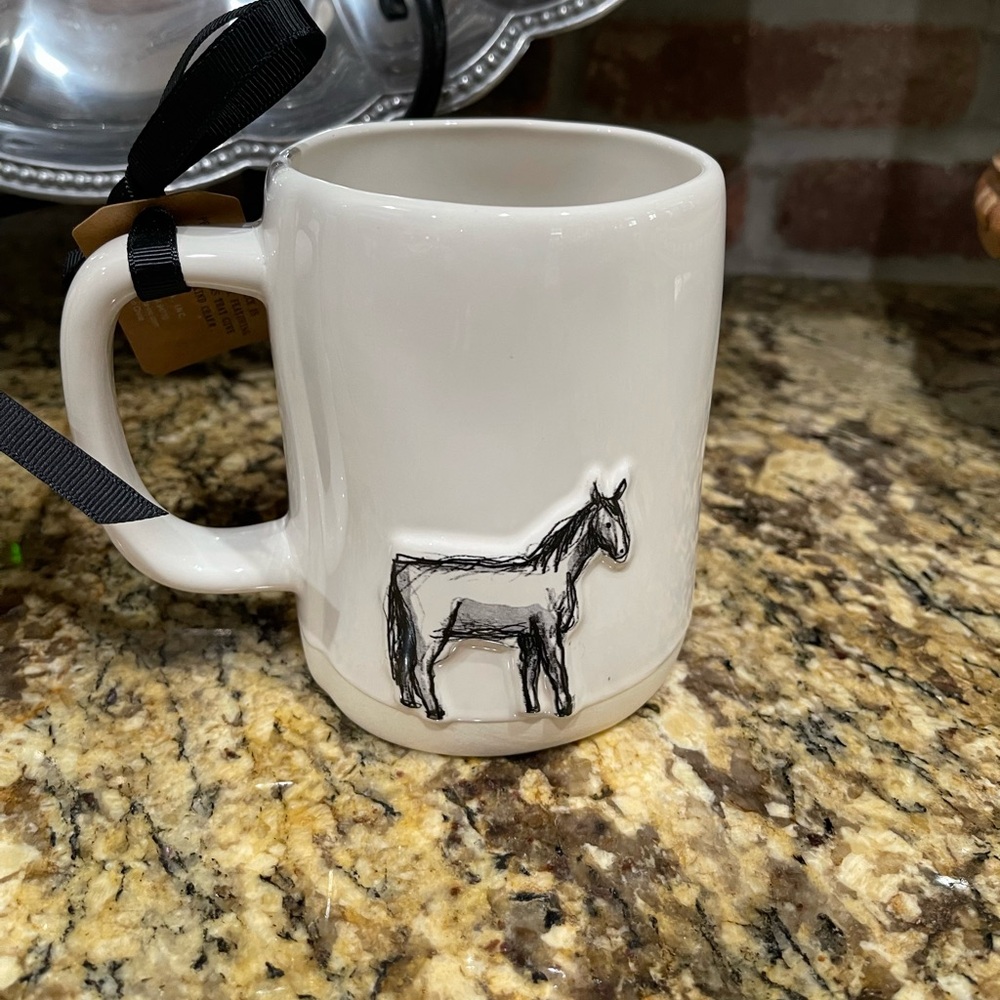 Rae Dunn NOT MY FIRST RODEO 3D Horse design 19.5oz mug - Brand new! - Picture 4 of 5